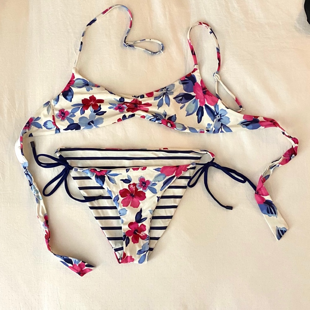 J. Crew flowered swimsuit